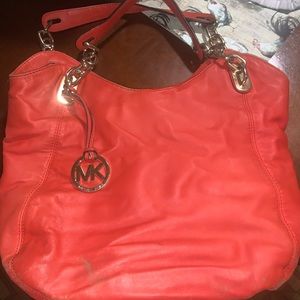 Michael Kors leather boho bag